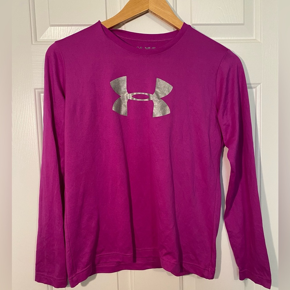 Under Armour Girls Lightweight‎ Long Sleeved T-Shirt Youth Large